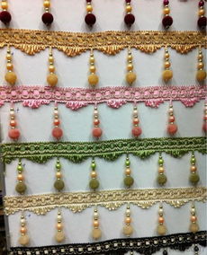 混批精品絨珠花邊與窗簾珠子花邊 批發(fā)價格、廠家信息與圖片解析